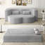 Canapé-lit moderne avec 2 coussins, canapé-lit en velours côtelé moelleux convertible, matelas pliant de 15 po pour le salon, lit d'invité, aucun assemblage requis,
