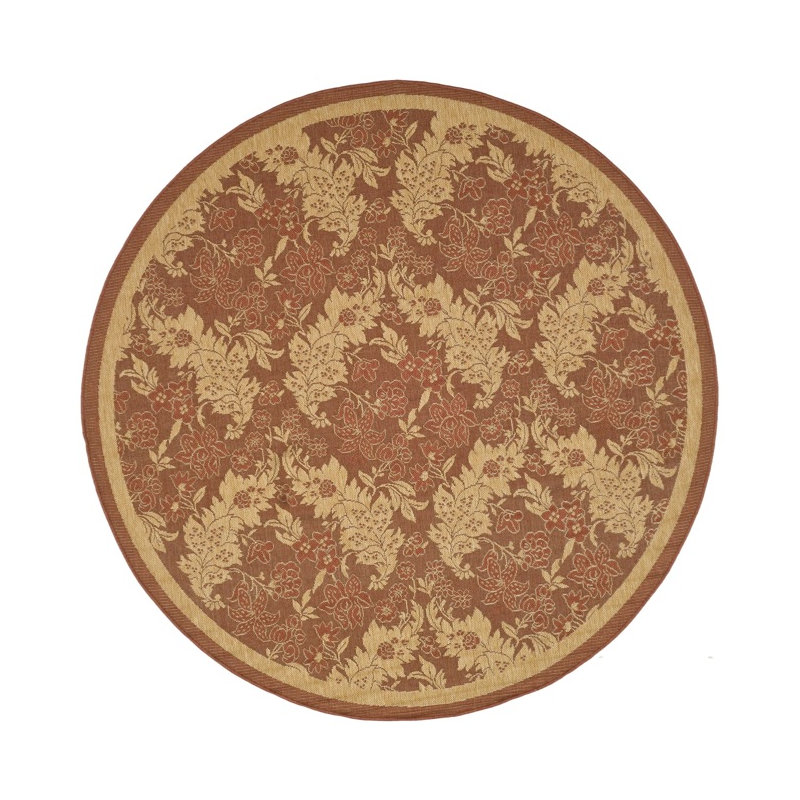Weyauwega Performance Oriental Rug, Round 6'7"
