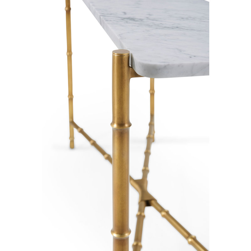 Kesden 60'' Marble Top Console Table