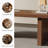 Walnut Rectangular Solid Wood With 3 Drawers Desks-632437708