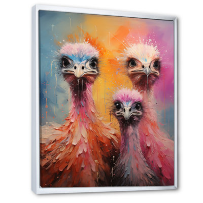 " Ostrich Whimsy Portraits "