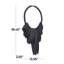 13 po x 3 po x 18 po, décoration murale de style tribal en bois brun avec collier perlé