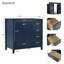 Meuble-lavabo autoportant en bois sans lavabo