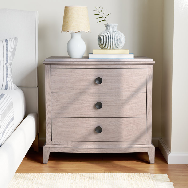 Nadine Marble Nightstand, Gray