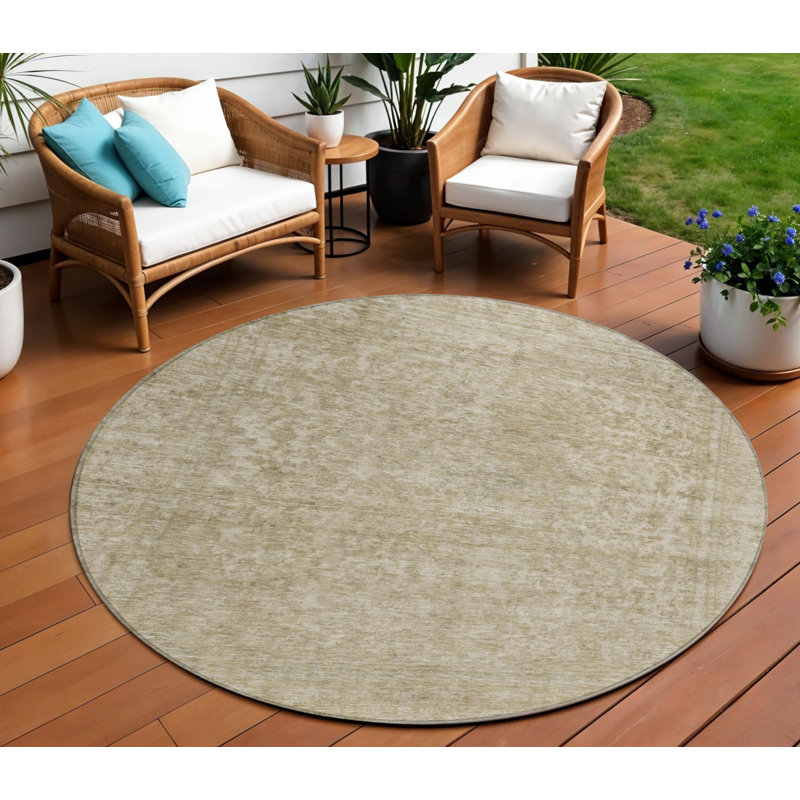 Tapis d'intérieur rond 8 po
