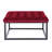 Ava 87cm Wide Velvet Tufted Square Solid Colour Footstool Ottoman-61175129