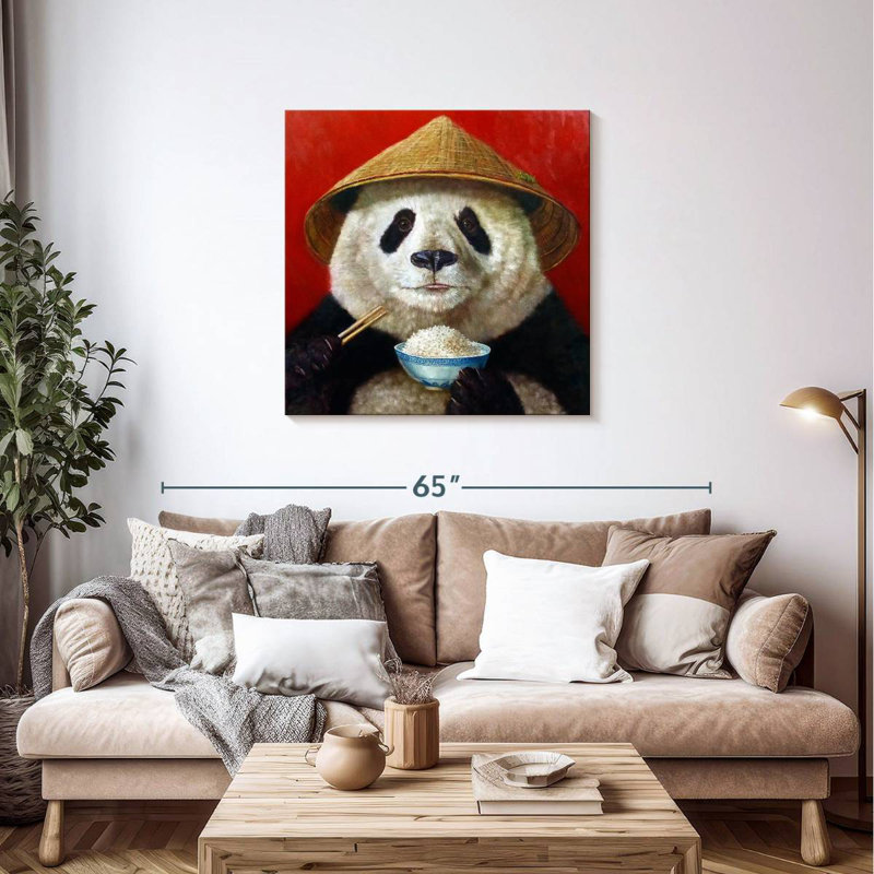 Crowle Panda Feast, 36" H x 36" W