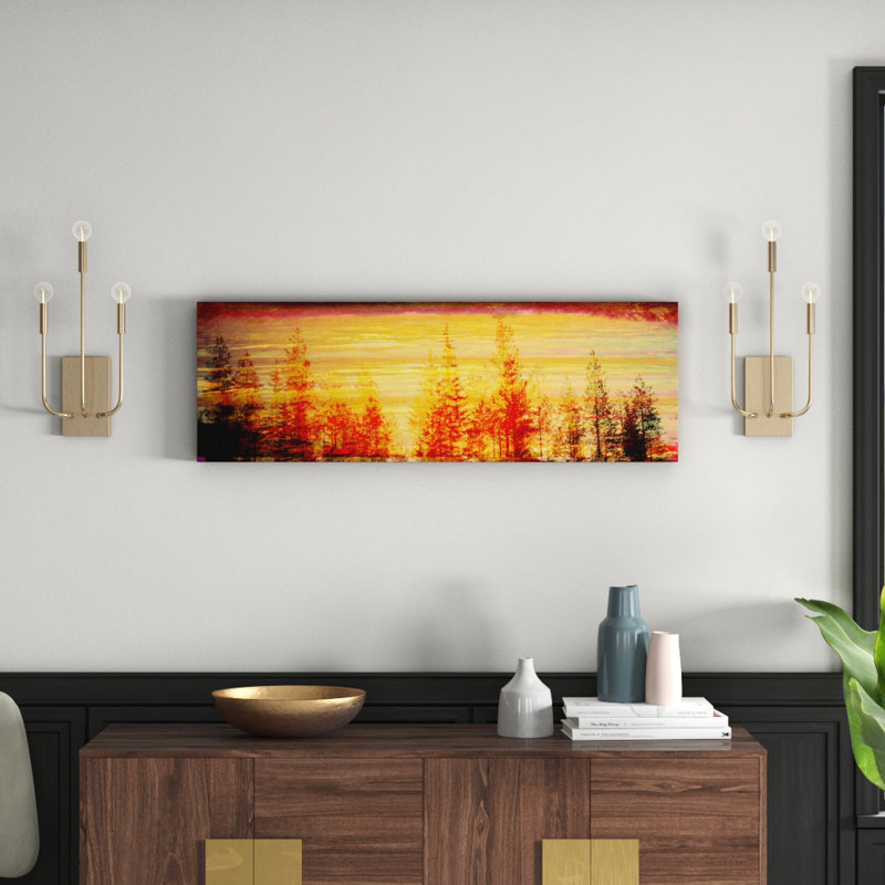 1 Piece Wrapped Canvas Wall Art, 38 cm H x 114 cm W x 3.81 cm D