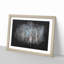 Bare Trees At Twilight Paint Splash - Picture Frame Graphic Art-56866872-56866871