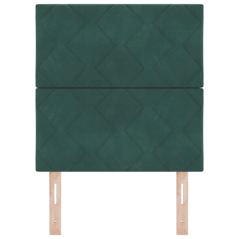 Headboard, 118cm H x 80cm W x 7cm D, Dark Green