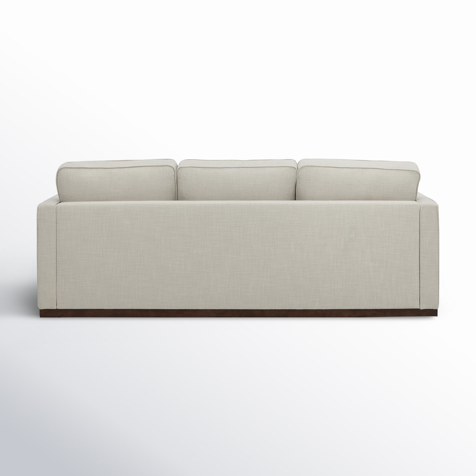 Bobbi 87" Linen Sofa, Effie Linen Performance, Walnut