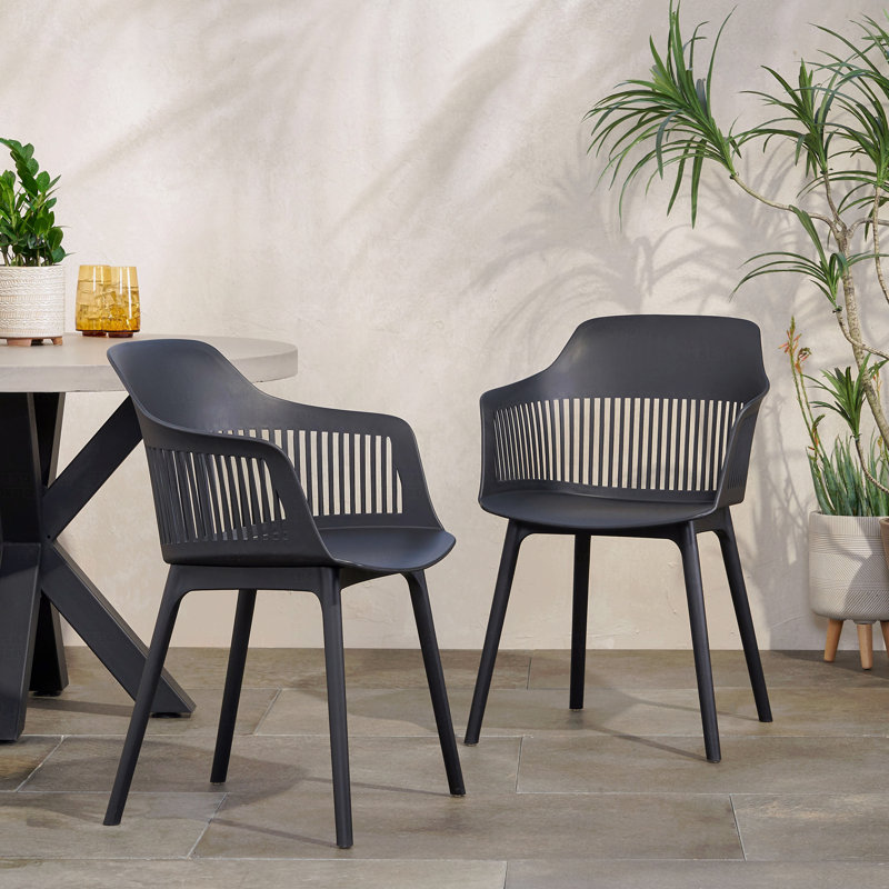 Chaise de patio Dahlia, Noir