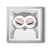 Toile encadrée argentée