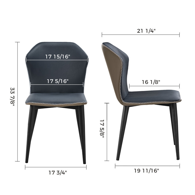 Ensemble de 2 chaises de salle à manger Minimalist