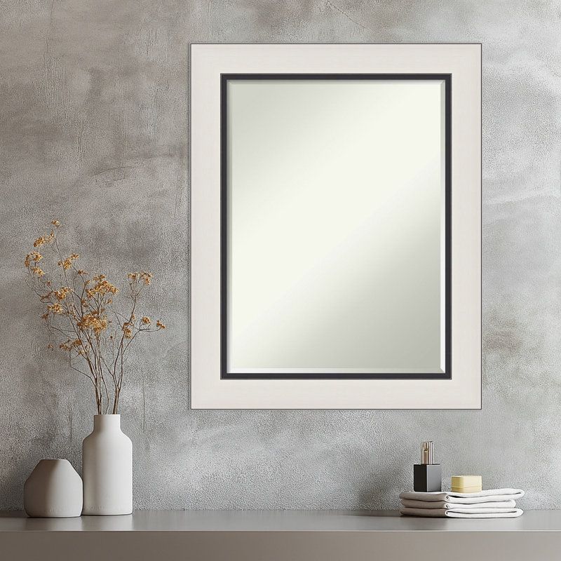 Miroir mural Ellie, Argent noir