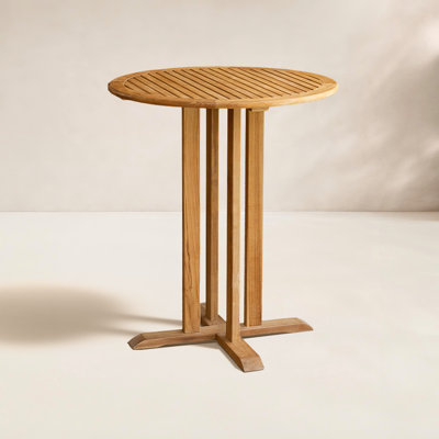 Broerine Teak Wood Outdoor Bistro Table