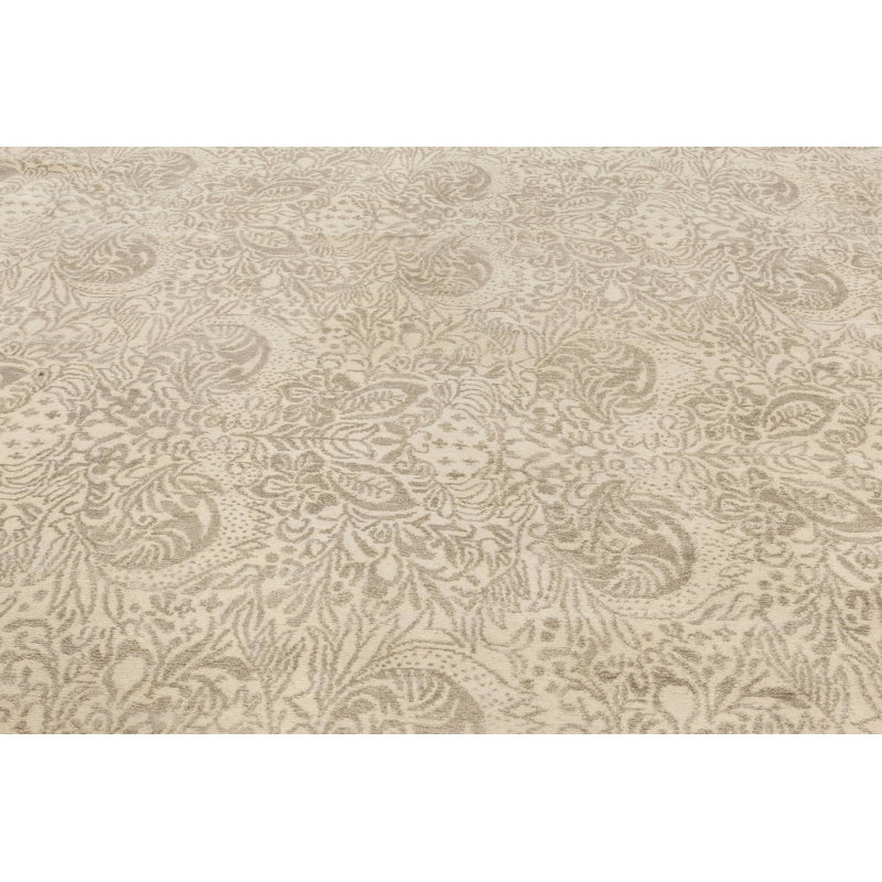 Modern One-of-a-Kind Rectangle 6'8" X 9' Hand Knotted Area Rug