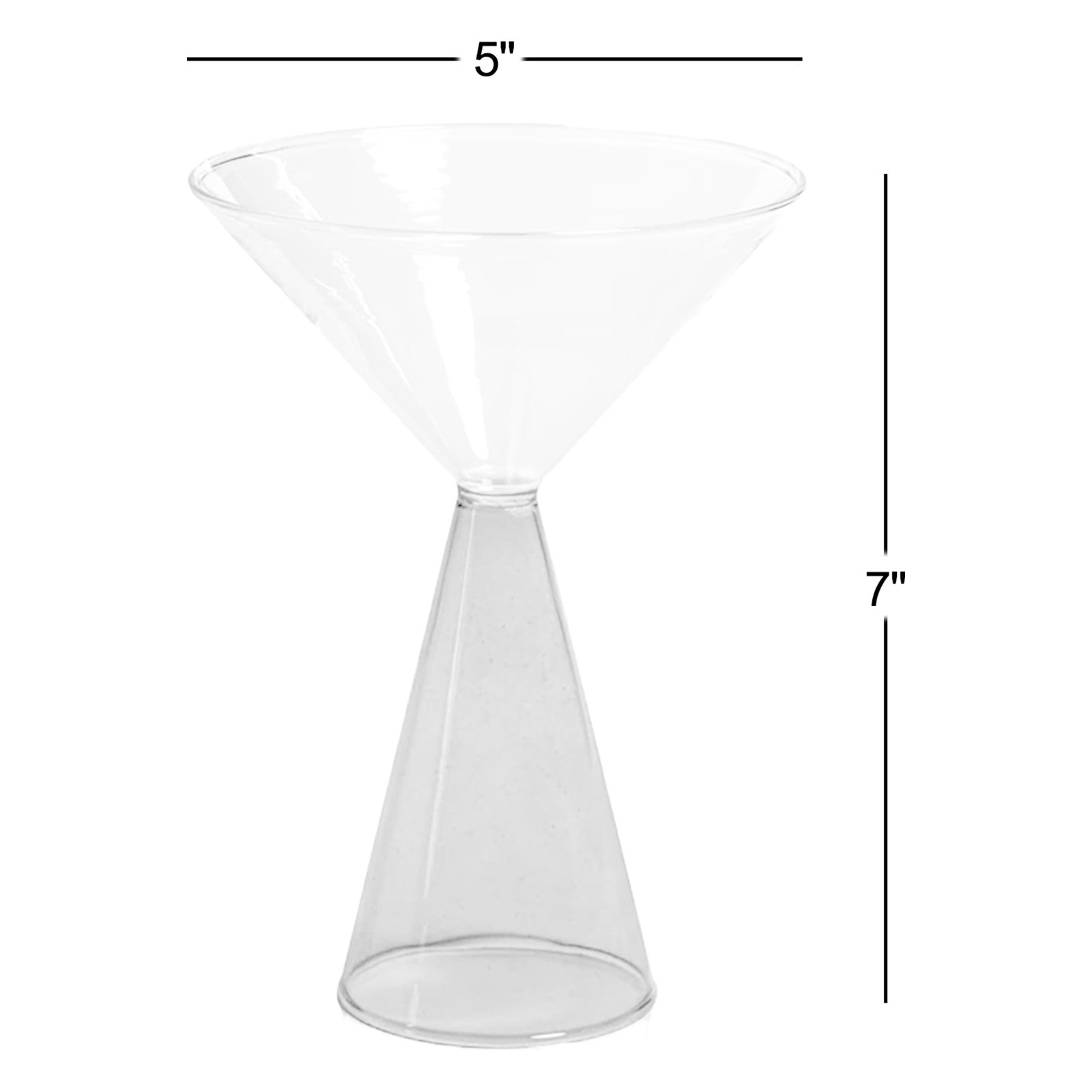 Viterbo Martini Glasses, Set of 4, Blue