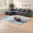 Compression Cloud Sofas, 134 Inch Corduroy Modular Modern Home Lounge