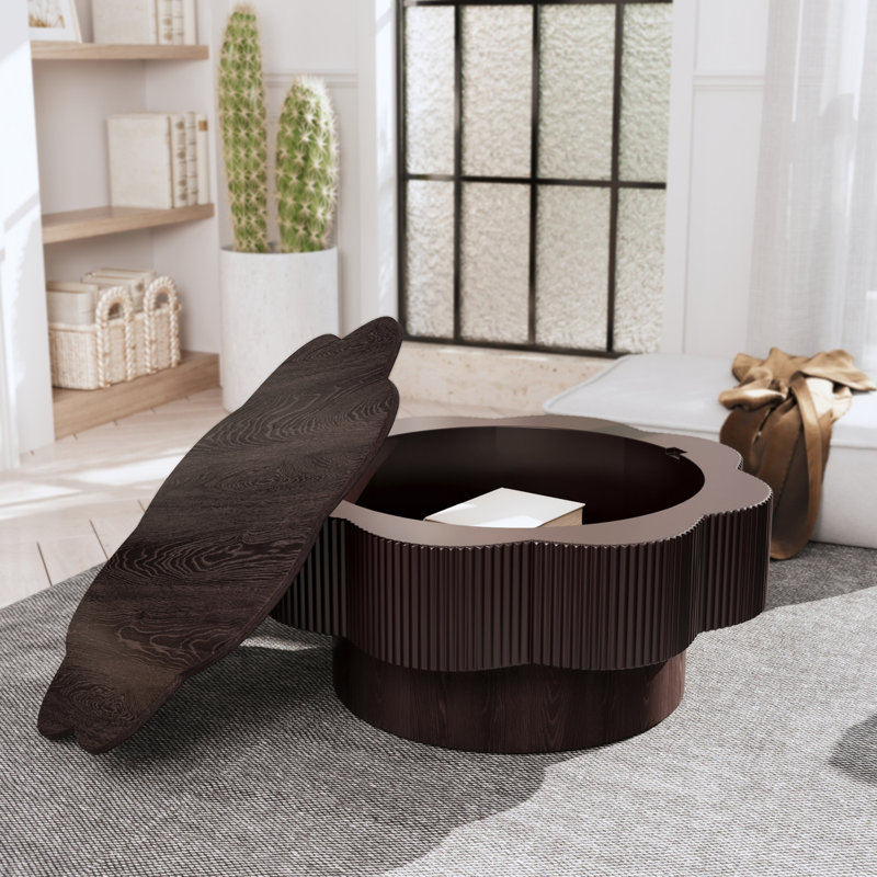 Table basse 31,50 ", Marron foncé