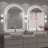 Molly Arched LED Front Light and Backlit Anti-Fog Wall Bathroom/ Vanity Mirror-1560225789