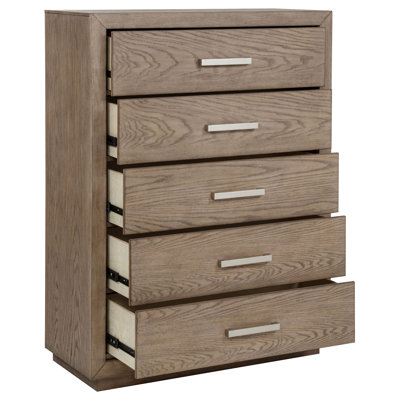 Barley Brown 5-drawer Bedroom Chest