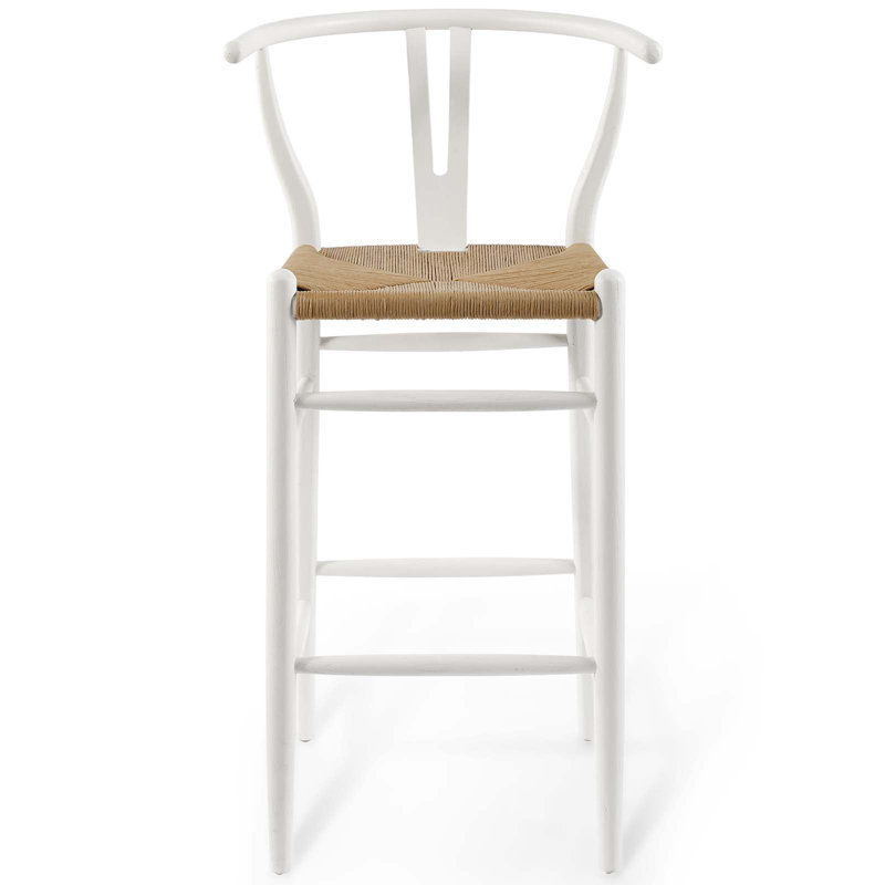 Tabouret de bar Amish, Blanc, 1, Tabouret de comptoir (siège d'une hauteur de 26,5