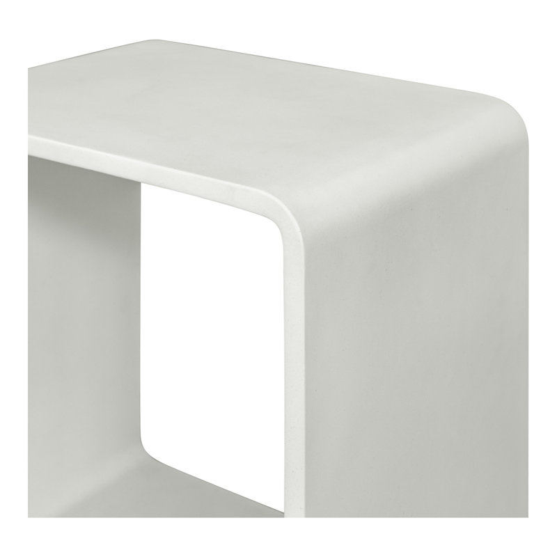 18" Open Geo Cube Display Bookcase, White