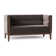 Dyson 58" Tuxedo Arm Loveseat