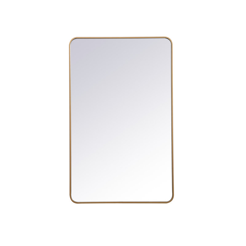 Miroir mural Sabine, 48 po x 30 po, Laiton