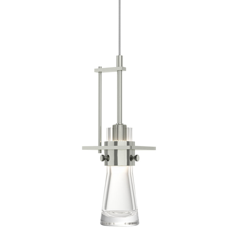 Erlenmeyer 1 - Light Single Bell Pendant, 12" H x 4" W x 4" D, Sterling