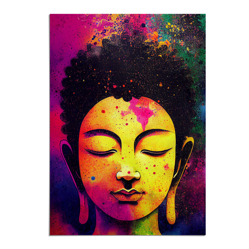 Buddha Splashed No.1 - Wall Art, Paper, 59.4cm H x 42cm W, No Matte