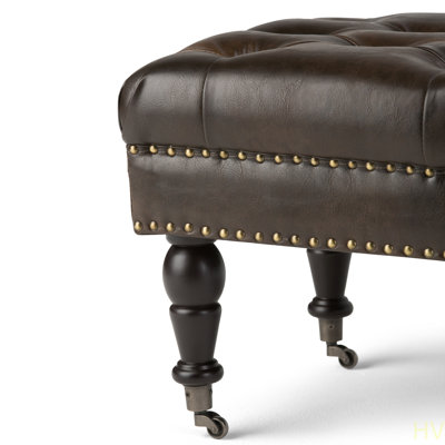 Henley - Tufted Ottoman Bench - Distressed