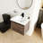 Larah 23.61'' Single Bathroom Vanity with Resin Top-798385147