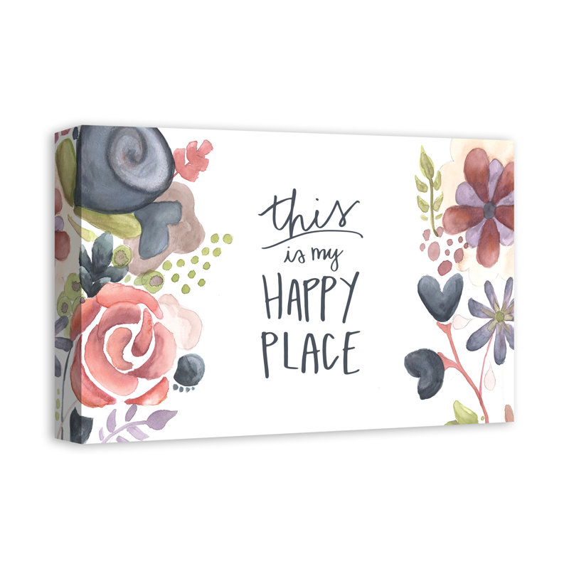 This Is My Happy Place sur toile, H 12 po x l 18 po x P 1,25 po