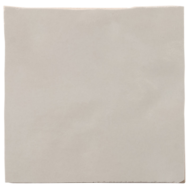 Virello 4x4 Glossy Ceramic Wall Tile, Linen Beige