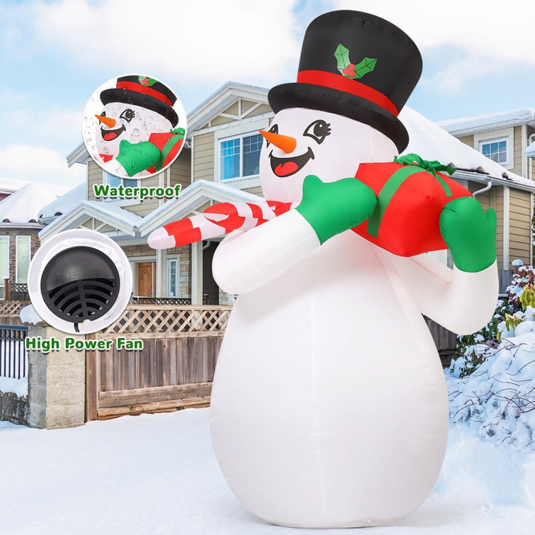 GOOSH Christmas Inflatable Blow Up Snowman Inflatable Snowman