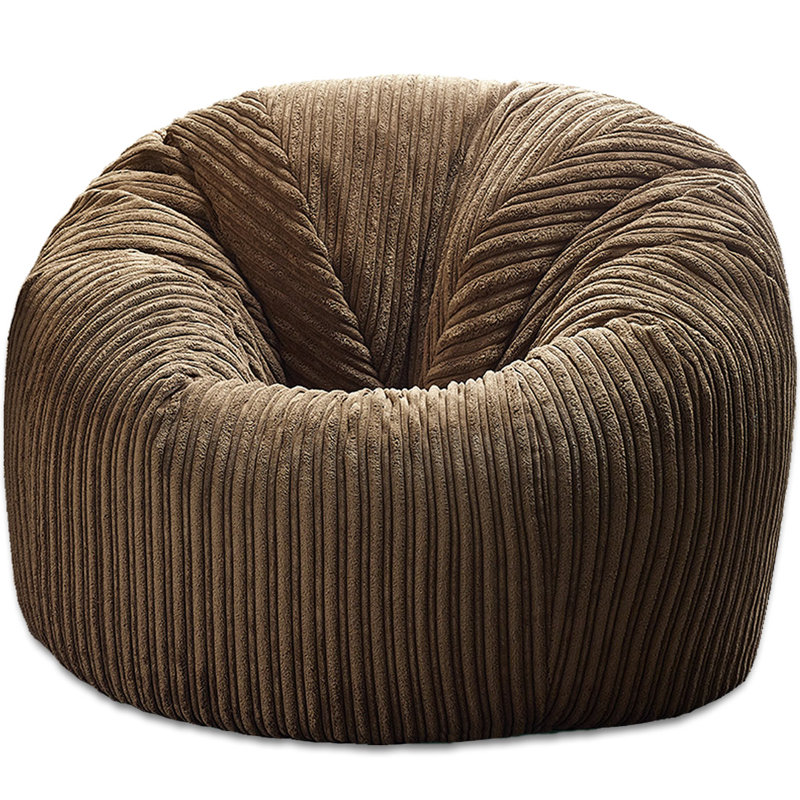 Corduroy Refillable Classic Bean Bag, Brown