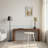 64" Retro Solid Wood Console Table - Narrow Sofa Table Behind Couch (Entryway Hallway Table with Waterproof Top)