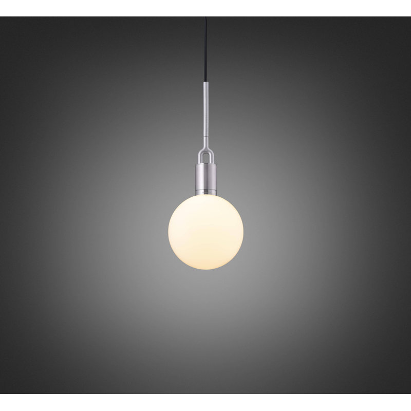 1 - Light Pendant, Steel/Opal