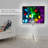 White 23.5" x 31.5" Manual Tripod Projector Screen