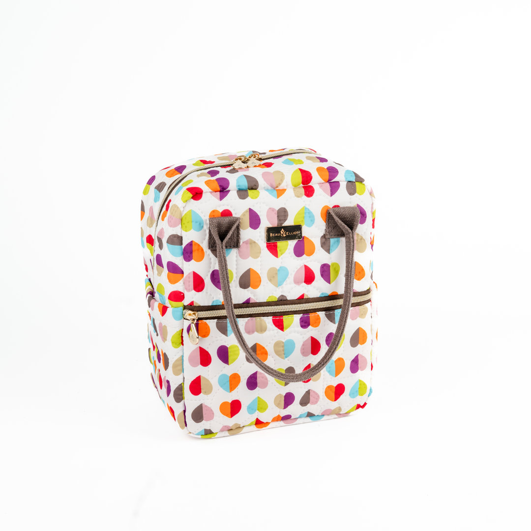 Oxford Quilted Confetti Upright Lunch Bag