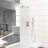 12 Inch Square Dual Shower Head - Wall Mounted System-121245092