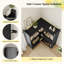  Bibliothèque moderne ajustable H 38 "- rangement ouvert et fermé, en forme de L ou droite, pour le salon, la chambre à coucher, le bureau personnel, H 38 po x l 46,7 po x P 9,4 po-1024366993-1024366996