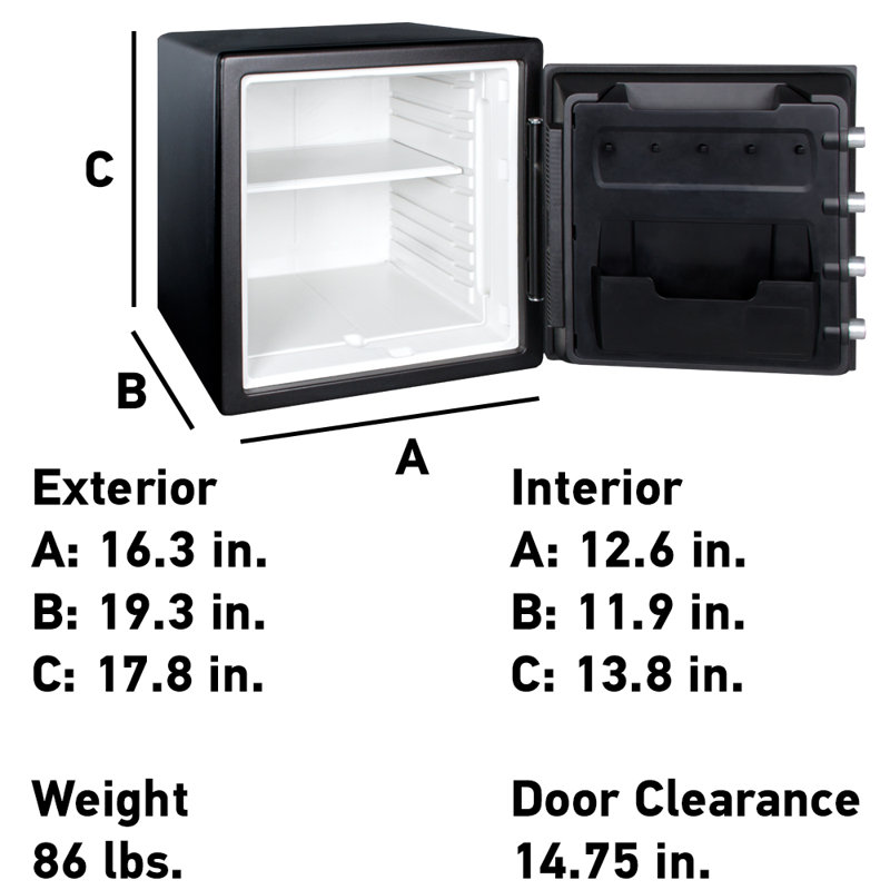 SentrySafe Fire/Water Combination Safe 1.23 CuFt with Dial Lock