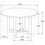 Modern Round Dining Table with X-Cross Base