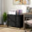 Black 2 Drawer File Cabinet For Home Office. Secure With Lock. Fits Different Sizes. Functional And Stylish. -Coated Particleboard Build. 31.1" L X 15.7" W 28.3" H. 132 Lbs Capacity. Assembly