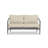 Delaine 56.5'' Wide Straight Powder Coated Aluminum Loveseat with Cushions-70110005-70110011