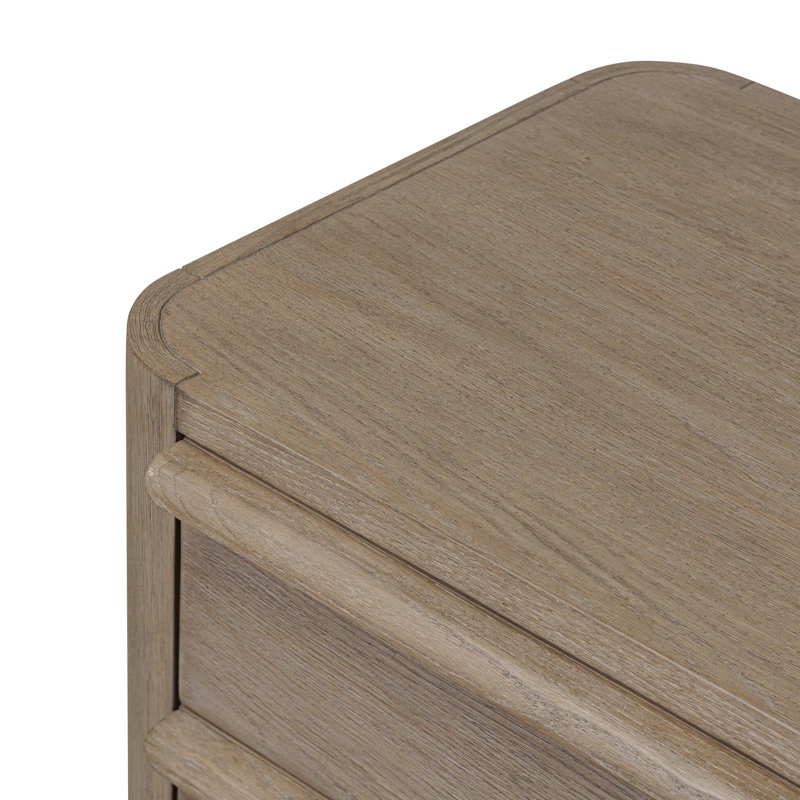 Primrose Nightstand-Natural Flat Oak Veneer