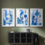 ABSTRACT Series XCIV - Impression encadrée sur mesure de qualité supérieure - 3 pièces-690260338-690260342